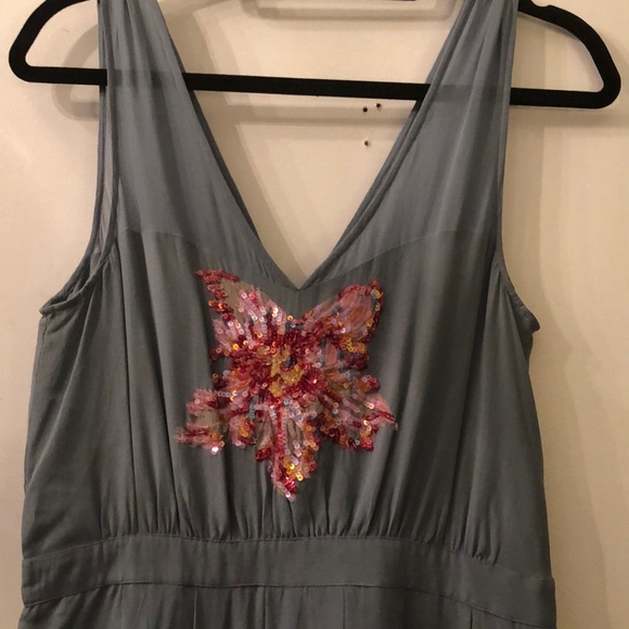 Embroidered blue dress-Brand new - Picture 2 of 3